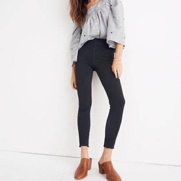 Madewell The Anywhere Jean Black Wash Denim High Rise Skinny Fit Size 27 - Picture 1 of 6